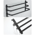 Towel Shelf - Black Space Aluminum Bathroom Shelf Towel Rack 2200-12 